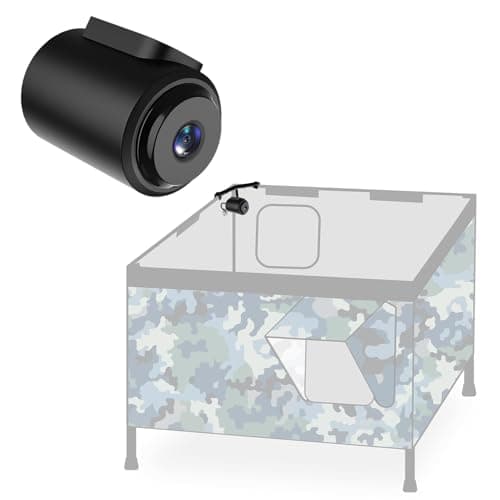 Mini WiFi 2.4G Camera for Heated Cat House (Plug-in Use), 1080P HD, Night Vision, Motion Detection, Ultra-Wide Angle, Local & Cloud Storage, Remote Monitoring Anytime Anywhere (SD Card Not Included)