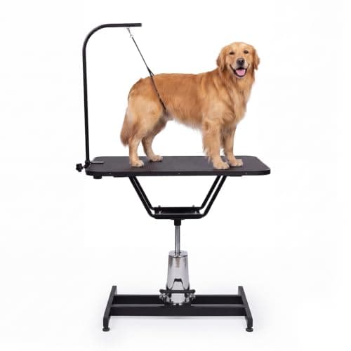 Bonnlo Pet Grooming Table, 36" Hydraulic Dog Grooming Table with Arm Noose | Height Adjustable Pet Grooming Stand for Dogs Cats, Maximum Capacity Up to 200 LBS