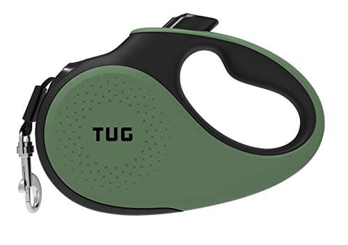TUG Original Retractable Dog Leash, 16 ft (Medium, Green)