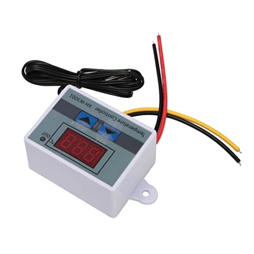 XH-W3001 Temperature Controller Module, Digital Thermostat Switch LED Programmable Incubator Heating Cooling Electronic Control with Waterproof Sensor Probe 24V/110-220V Range from -50℃ to 110℃(24V)