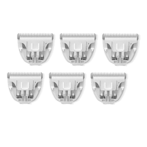 Tileon Washable Replacement Blades for Dog Clipper,Replacements Blades for Dogs and Cats Grooming Clippers,6 PCs of Replacement Blades Only
