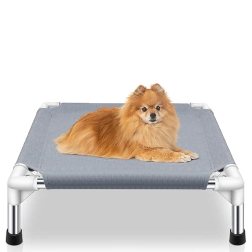 Elevated Dog Bed for Small Dogs, Dog Cooling mat Cot, Raised Dog Bed
