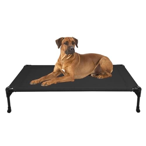 Veehoo Outdoor Elevated Dog Bed Large Sized Dogs, Cooling Raised Dog Cots