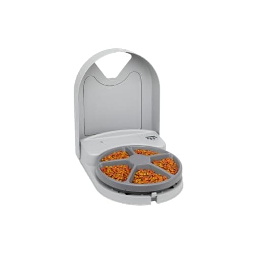 PetSafe Automatic Dog Feeder, 5 Meals, 40 oz Capacity, Plastic, for Dry Food, Multiple Pets