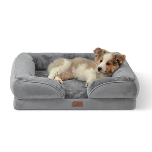 Bedsure Orthopedic Dog Bed Medium Washable Original Design, 28" Grey