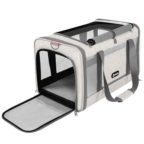 GAPZER Cat Carrier American Airline Approved 18x11x11,Top Opening Pet Cage