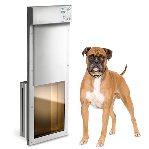 Power Pet Smart Automatic Electronic Pet Door by High Tech Pet (Wall Mount, Large, Non-WiFi)