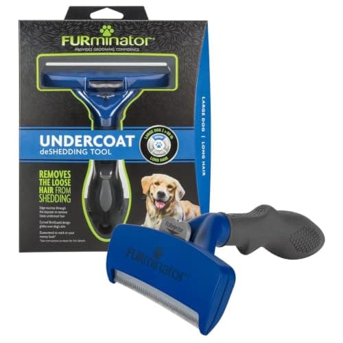 FURminator Large Dog Undercoat deShedding Tool for Long Hair