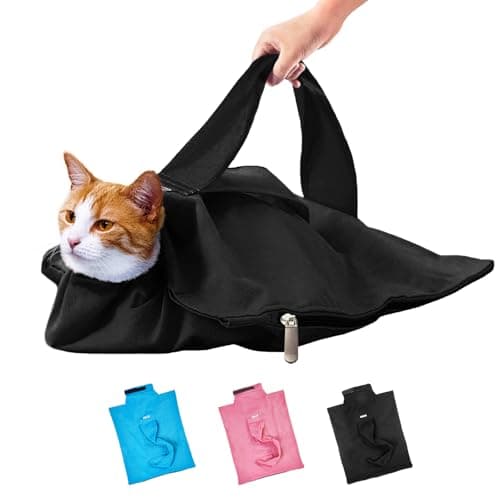 Cat Carrier Pouch, Soft Cat Bag Carrier for Bonding & Stress-Free Vet Visits, Cozy Cat Pouch Carriers to Comfort and Cuddle Your Kitty, for Medium & Small Cats, Black