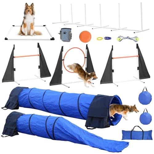 POPMOON Agility Training Equipment for Dogs, 13 PCS Dog Agility Equipment