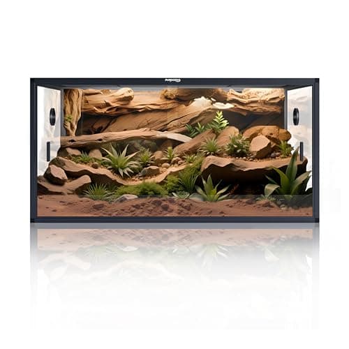 Phailozoo 120 Gallon Reptile Tank, Stackable 4x2x2 Reptile Enclosure