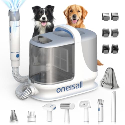 oneisall Dog Grooming Vacuum Kits with Pet Clipper