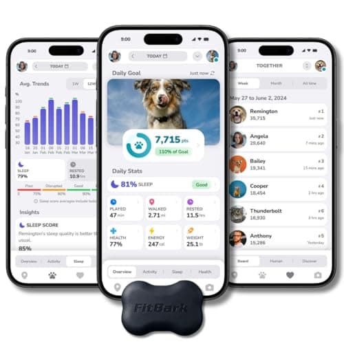 FitBark 2 Dog Activity Monitor | Health & Fitness Tracker for Dogs | Waterproof, Small & Leightweight (10 g) | Not a GPS Tracker
