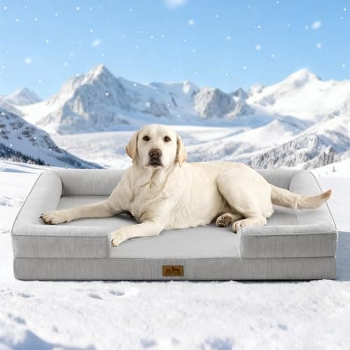 COZY KISS Orthopedic Dog Cooling Bed Washable for Extra Large Dogs, XL