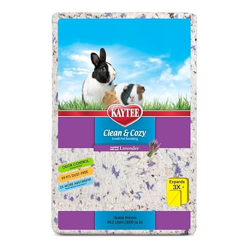 Kaytee Clean & Cozy Lavender Paper Bedding for Guinea Pigs, 49.2 Liters