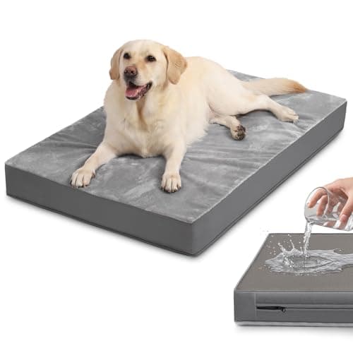 Waterproof Outdoor Dog Bed Large Sized Washable Crate Pad Orthopedic 35*22"