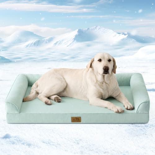 COZY KISS Cooling Dog Bed for Large Dogs, 42" Orthopedic Pet Sofa