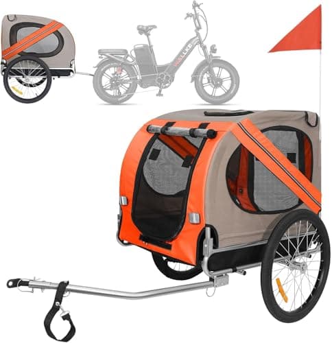 Wallke Dog Bike Trailer Up to 90lbs Quick Release