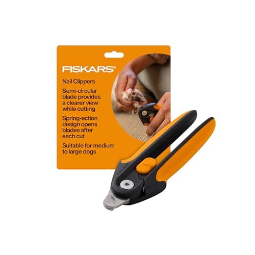 Fiskars Pet Large Nail Clippers, Cat and Dog Trimmers for Grooming, 5.75"