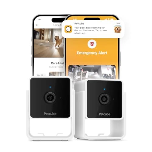 Petcube Cam (2-Pack) – Wi-Fi Pet & Security Camera with App