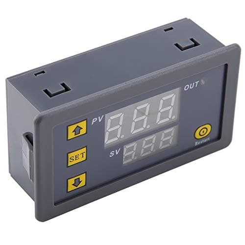 W3230 Digital Temperature Controller for Aquariums Greenhouses (220 red | 12V 24V 110 to 220V, Temperature Alarm, 10A Relay, Dual LED Display for Incubators Refrigeration
