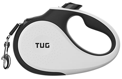 TUG Original Retractable Dog Leash, 16 ft (Large, White)
