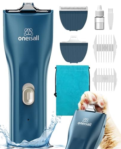oneisall Quiet Pet Clippers for Cat Matted Hair, Cordless Cat Hair Trimmer