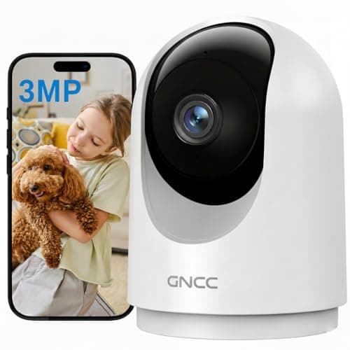 GNCC 2K Indoor Security Camera, Baby/Pet Camera with Phone App