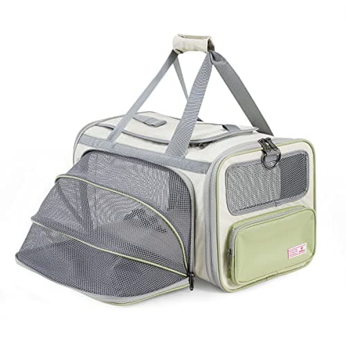 Pawaii Cat Carrier Airline Approved Expandable Breathable Safety Leash
