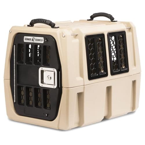 GUNNER G1 Small Dog Kennel Crate, 5 Star Crash Tested Pet Carrier, Tan