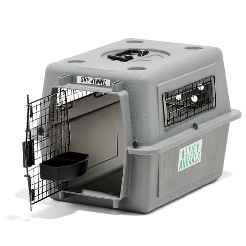 Petmate Sky Kennel for Air Travel, 21in Dog Crate for Pets up to 15lbs