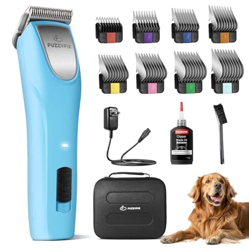 FuzzyFix Professional Dog Clippers for Grooming Thick Curly Matted Coats
