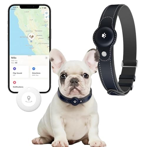 New GPS Tracker for Dogs: Smart Pet Collar with Real-Time Tracking,No Monthly Fee/Subscription (iOS & Android) Waterproof, Anti-Lost,365-Day Long Battery Life GPS Tracker Dog Collar(Tracker Included)