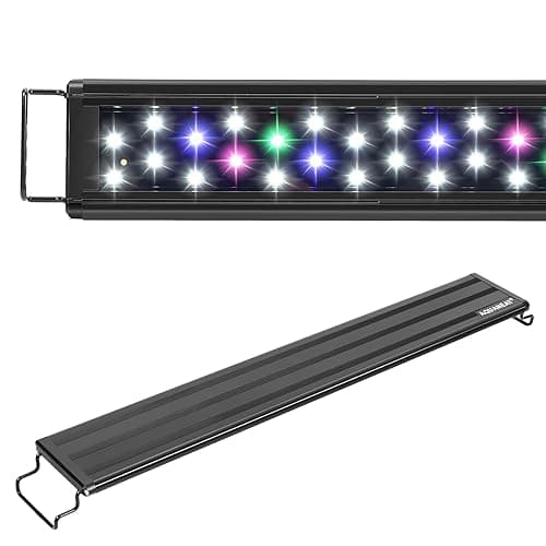 AQUANEAT LED Aquarium Light Full Spectrum 17 Inch Light Body with Extendable Brackets for 18 Inch to 24 Inch Fish Tank Light Fresh Water
