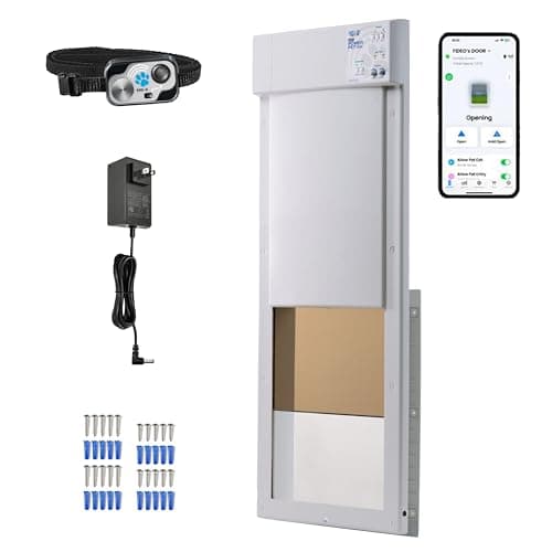 Power Pet Smart Automatic WiFi Dog Door, Large Door Mount, Refurbished