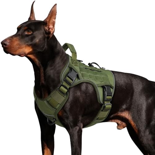 WINGOIN Tactical Dog Harness for Large Dogs,Heavy Duty No Pull Dog Harness