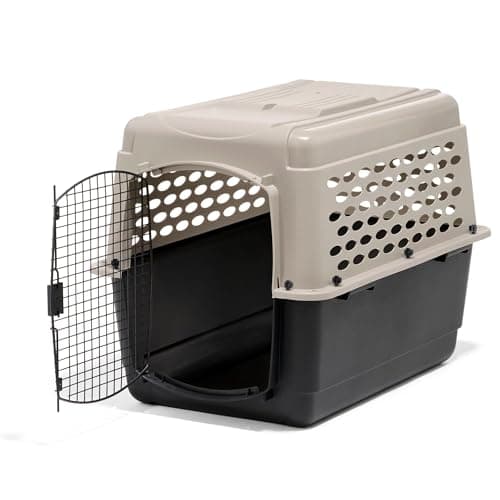 Petmate Vari Dog Kennel, Carrier for Large Dogs, 36in, Taupe and Black