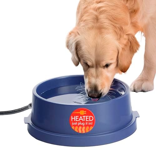 K&H Heated Water Bowl, Thermal-Bowl for Cats & Dogs, Safety Listed, 25W