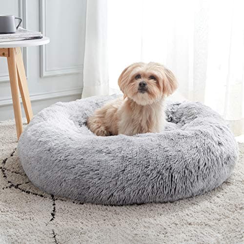 Western Home Calming Donut Small Dog Cat Bed Washable Puppy Bed,24"