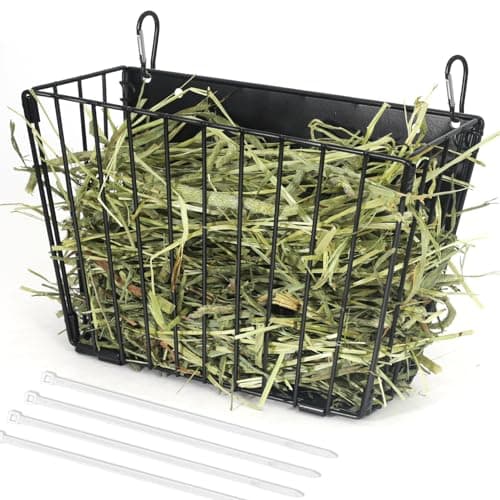 X Large Rabbit Hay Feeder Guinea Pig Hay Feeder Metal Frame Bunny Hay Holder Guinea Pig Hay Holder for Bunny, Guinea Pigs, Chinchillas, Small Animals (1 Pack)