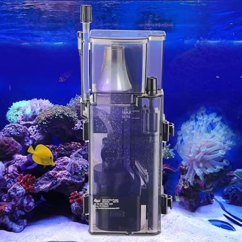 AQQA Aquarium Protein Skimmer for Saltwater Fish Tank | Nano Surface Skimmer Filter Pump 79GPH Ultra Quiet for 50-80 Gallon Tank