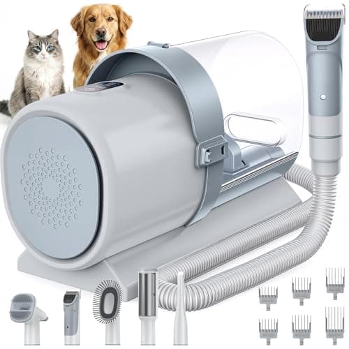 NEWBULIG Pet Grooming Vacuum Kit for Cats and Dogs, 2.5L Dust Cup