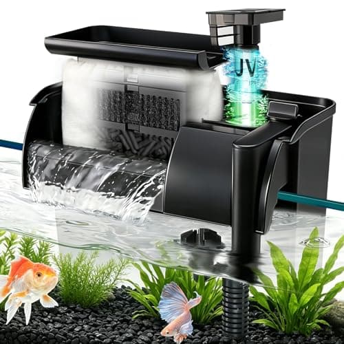 Large Hang on Back Aquarium Filter 344GPH for 40-150 Gallon Fish Tank
