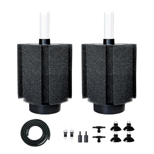 DVHEY 2 Pack 60-70 Gal Aquarium Sponge Filter with Air Stone