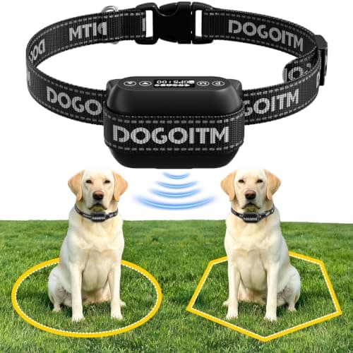 DOGOITM GPS Wireless Dog Fence,No Subscription Dog Collar for Dogs 15Lbs+