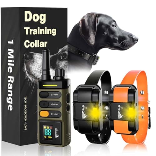 My Pet Command Long Range Dog Training Collar 1 Mile/5280 Ft, 2 Collar Pack