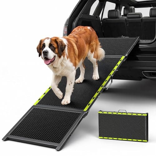 74"L x 20"W Extra Wide Dog Ramp for Car - Portable Pet Ramp for Large Dogs