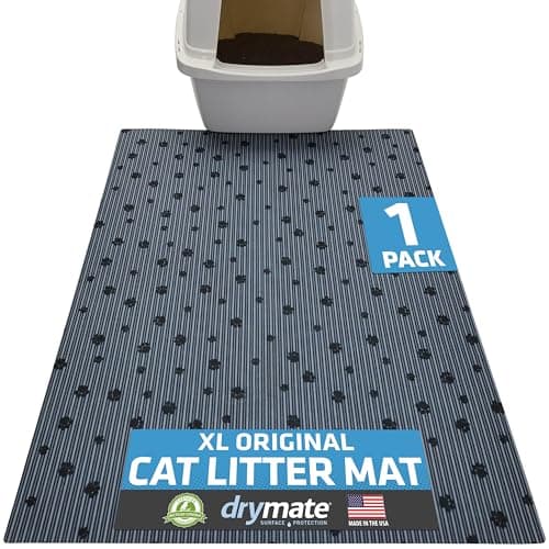 Drymate Cat Litter Box Mat, Litter Trapping Mat, Dark Grey, 28x36 XL