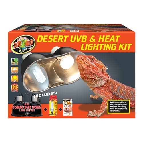 Zoo Med Desert UVB & Heat Lighting Dual Kit