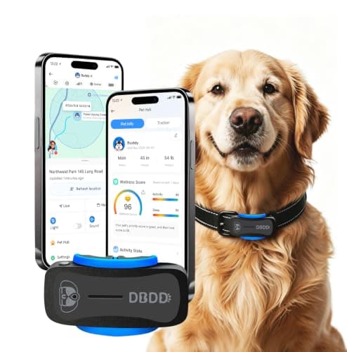 DBDD AI GPS Dog Tracker, Virtual Fence & AI Health Monitor, Waterproof